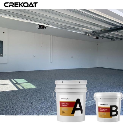 Lớp phủ sàn bằng nhựa Epoxy dạng vảy đầy màu sắc Bề ngoài đá hoa cương cho nhà để xe