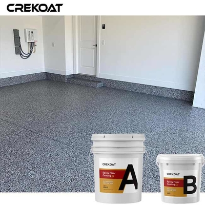 Lớp phủ sàn bằng nhựa Epoxy dạng vảy đầy màu sắc Bề ngoài đá hoa cương cho nhà để xe