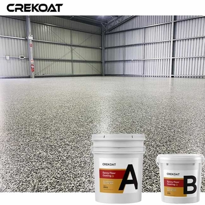 Lớp phủ sàn nhựa Epoxy chống trơn trượt Sơn bê tông vảy màu xám