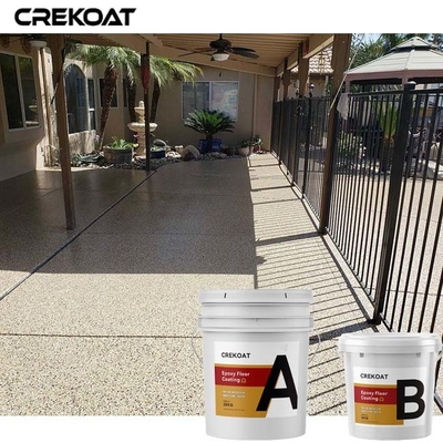 Lớp phủ sàn nhựa Epoxy chống trơn trượt Sơn bê tông vảy màu xám