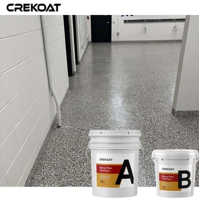 Lớp phủ sàn nhựa Epoxy chống trơn trượt Sơn bê tông vảy màu xám