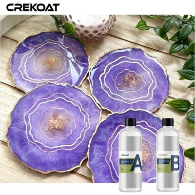 Hương khói epoxy rõ ràng chống tia cực tím cho nghệ thuật nhựa với sắc tố kim loại