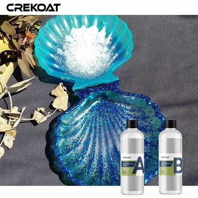 Chất nhựa epoxy rõ ràng không có bong bóng kết hợp hoàn hảo nghệ thuật với tính hữu ích