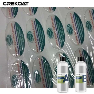 Nhựa Epoxy trong suốt linh hoạt Nhựa đúc hai thành phần mềm cho nhãn Doming