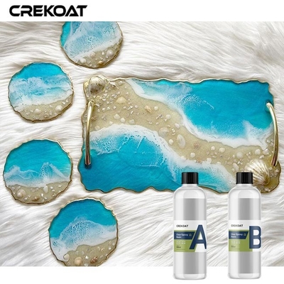 Tự khử khí 1:1 Nhựa Epoxy trong suốt cho lớp phủ mặt bàn nghệ thuật DIY Đúc khuôn