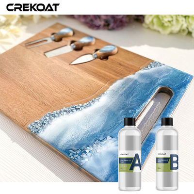 Nghệ thuật có độ bóng cao Nhựa Epoxy trong suốt Bảo vệ khỏi tia cực tím Tỷ lệ trộn 1:1 theo thể tích