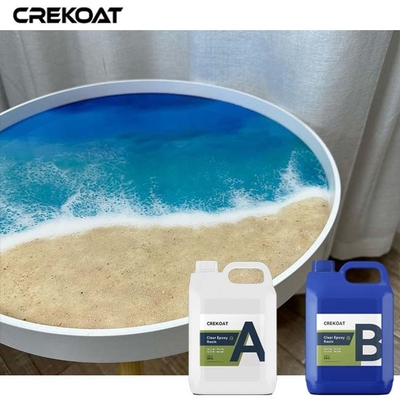 Crystal Clear Deep Pour Liquid Glass Epoxy For Resin Ocean Dioramas