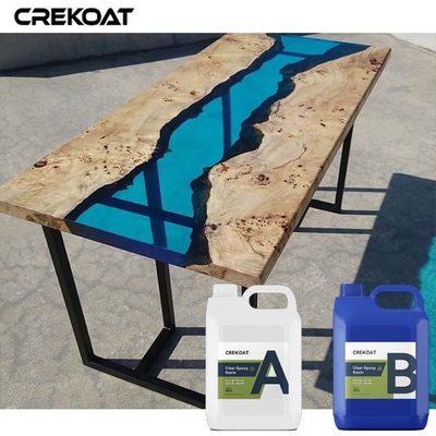 Chú ý thổi phồng không có bong bóng Epoxy rõ ràng trên lớp gỗ dày hơn liền mạch