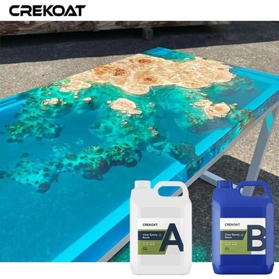 Sản xuất gỗ đúc sâu Epoxy rõ ràng xuất sắc trong các tác phẩm nghệ thuật Bàn bàn sông
