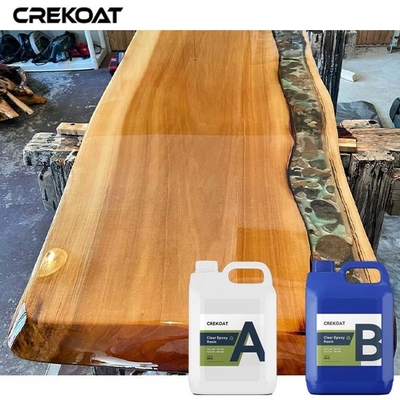 Bàn bàn đun rỉ nhựa epoxy rõ ràng cung cấp bề mặt mịn và liền mạch