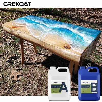 Crystal Clear High Gloss Finish Table Top Epoxy Độ nhớt cao tự cân bằng