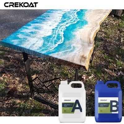Crystal Clear High Gloss Finish Table Top Epoxy Độ nhớt cao tự cân bằng