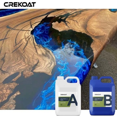 Hạt nhựa epoxy rõ ràng có độc tính thấp cho bàn làm tăng độ sâu của nghệ thuật trong nhà