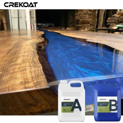 Crystal Clear Coat Table Top Epoxy Bảo tồn Live Edge gỗ với độ rõ ràng
