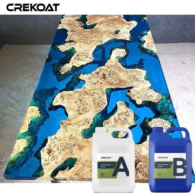 Clear Glassy Deep Pour Epoxy Resin chống trầy xước và ố vàng