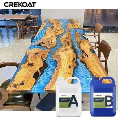 Nhựa Epoxy đổ sâu 4 inch cho bàn gỗ trên sông Đúc tác phẩm nghệ thuật