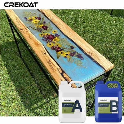 Nhựa Epoxy đổ sâu 4 inch cho bàn gỗ trên sông Đúc tác phẩm nghệ thuật