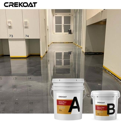 Không gian bằng đá cẩm thạch Sơn sàn epoxy kim loại Độ bóng cao hoàn thiện liền mạch