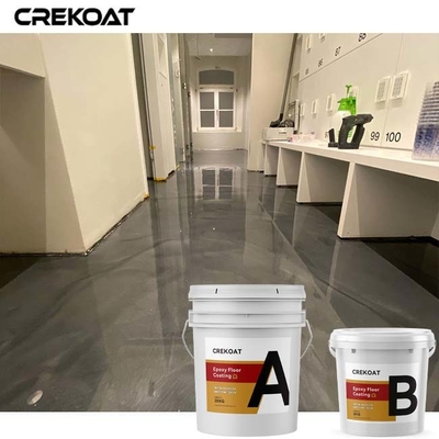 Không gian bằng đá cẩm thạch Sơn sàn epoxy kim loại Độ bóng cao hoàn thiện liền mạch