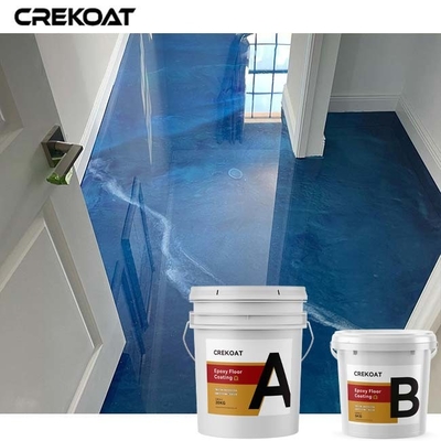 Lớp phủ sàn nhựa epoxy ngọc trai kim loại cho nhà ở Văn phòng Phòng trưng bày