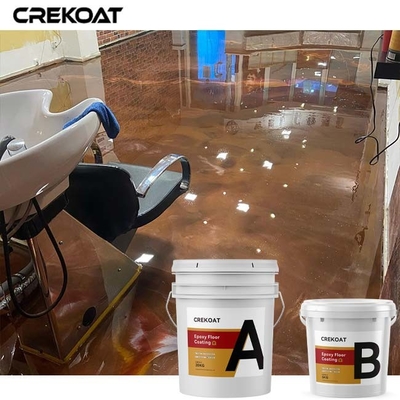 Lớp phủ sàn epoxy kim loại chống trượt hợp vệ sinh được sử dụng trong các tiệm làm tóc