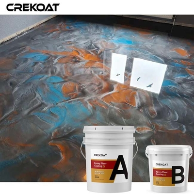 Lớp phủ sàn Epoxy kim loại độc đáo Phản chiếu ánh sáng ngọc trai