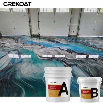 Lớp phủ sàn nhà để xe Epoxy tự san phẳng có thể chảy được Hình thức 3D độc đáo