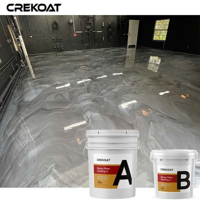 Lớp phủ sàn Epoxy kim loại thương mại 3d Sàn bê tông màu trang trí