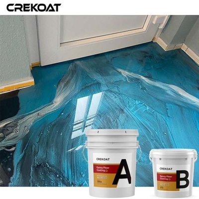 Màu sơn sàn Epoxy kim loại ba chiều phát triển mạnh ở các khu vực có lưu lượng cao Độ bền chói lóa