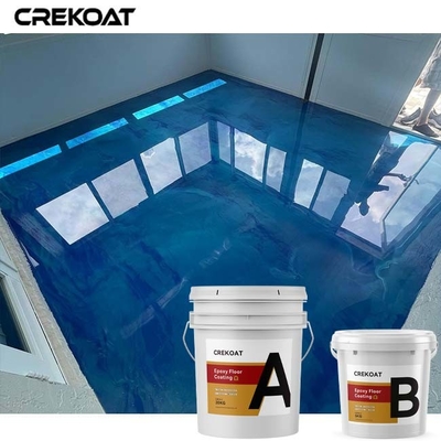 Lớp phủ sàn bê tông kim loại dân dụng Hỗn hợp nhựa Epoxy và bột màu