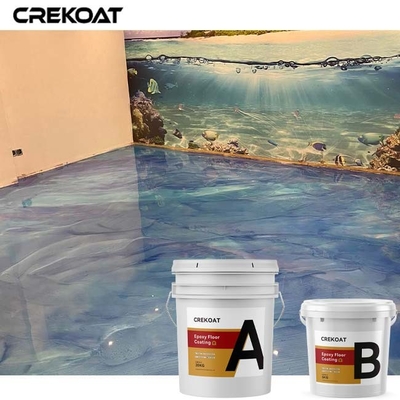 Lớp phủ sàn nhà để xe Epoxy tự san phẳng có thể chảy được Hình thức 3D độc đáo