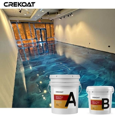 Lớp phủ sàn kim loại thương mại cho phòng trưng bày Epoxy Văn phòng nhà hàng