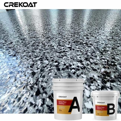 Lớp phủ sàn Epoxy màu xanh liên kết cao cấp Độ bền pha trộn Tạo bọt tự nhiên
