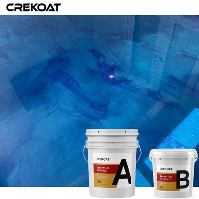 Lớp phủ sàn epoxy kim loại bê tông mới cho nhà bếp phòng ngủ phòng tắm