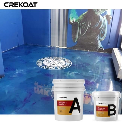 Lớp phủ sàn epoxy kim loại bê tông mới cho nhà bếp phòng ngủ phòng tắm