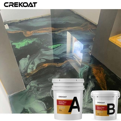 Mica Pearl Metal Epoxy Lớp phủ sàn tự san phẳng Mùi thấp