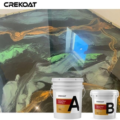 Lớp phủ sàn Epoxy kim loại độc đáo Phản chiếu ánh sáng ngọc trai