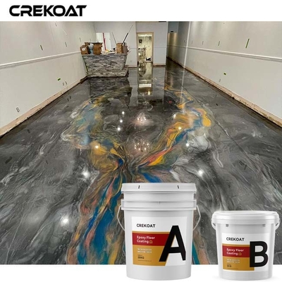 Độ bóng cao Hoàn thiện Lớp phủ sàn Epoxy kim loại Bảo trì và không có rào chắn