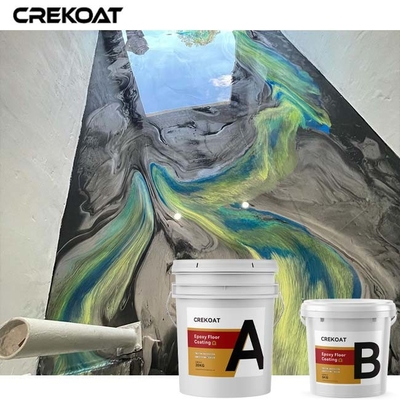 Mica Pearl Metal Epoxy Lớp phủ sàn tự san phẳng Mùi thấp