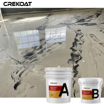 Lớp phủ sàn Epoxy kim loại có độ bóng cao cho các ứng dụng thương mại