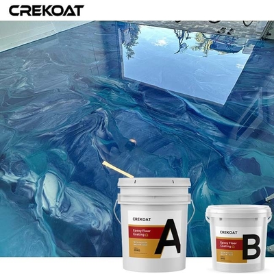 Lớp phủ sàn Epoxy kim loại thương mại Chịu được lưu lượng phương tiện lớn
