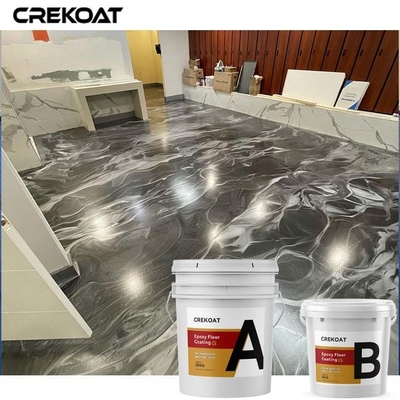 Sàn Epoxy kim loại dân dụng Sàn bê tông trang trí