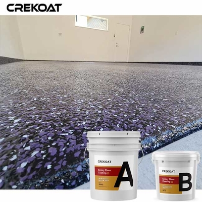 Khu vực thương mại Sơn chip Sơn phủ sàn Epoxy với hỗn hợp vảy trang trí