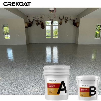 Lớp phủ sàn Epoxy Flake có độ bóng cao pha trộn màu cho các cơ sở máy bay Hangars
