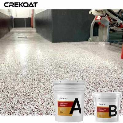 Không gian văn phòng Lớp phủ sàn Epoxy Flake chống lại các tác động nặng nề và hóa chất