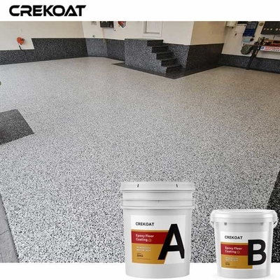 Lớp phủ sàn Epoxy Flake thương mại trong nhà để xe cửa hàng bán lẻ văn phòng