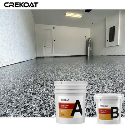 Lớp phủ sàn Polyaspartic Flake màu cho các khu vực có lưu lượng truy cập cao