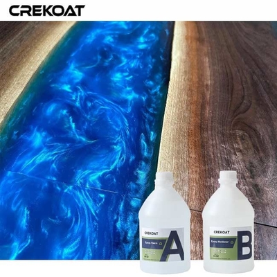 Nhựa epoxy rõ ràng không màu vàng cung cấp bề mặt bền chống trầy xước