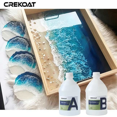 1/1 Tỷ lệ pha trộn Nhựa epoxy rõ ràng Độ bền cao cho cả trong nhà và ngoài trời