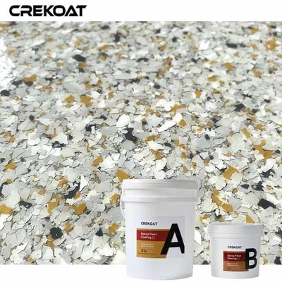 Mùi thấp Polyaspartic Floor Flake Gloss giữ lại kết thúc bóng trong thời gian